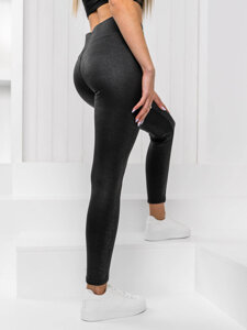 Femme Legging rayé Noir Bolf XF2303