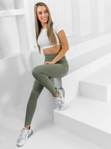 Femme Legging rayé Vert Bolf 10376