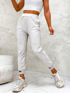 Femme Pantalon de survêtement Gris Bolf VE91