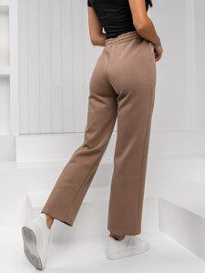 Femme Pantalon de survêtement wide leg Marron Bolf W5213