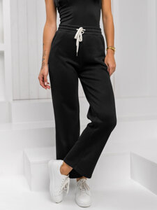 Femme Pantalon de survêtement wide leg Noir Bolf W5213