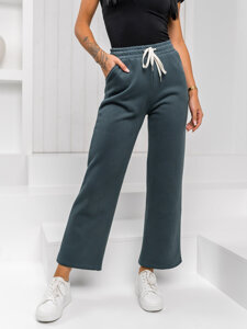 Femme Pantalon de survêtement wide leg Vert Bolf W5213