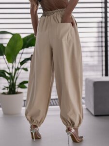 Femme Pantalon jogger Aladdin Beige Bolf 62405