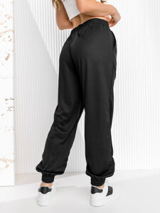 Femme Pantalon jogger Noir Bolf W7822