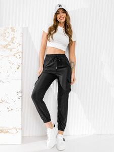 Femme Pantalon jogger Noir Bolf W7866