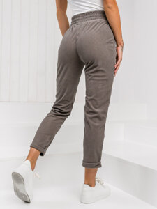 Femme Pantalon rayé Gris Bolf W7856