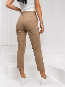 Femme Pantalon rayé Marron Bolf W7856