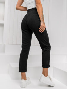 Femme Pantalon rayé Noir Bolf W7856