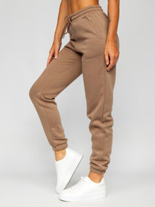 Femme Pantalon sportif en rayures Beige Bolf BL32