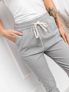 Femme Pantalons textiles Gris Bolf W7831