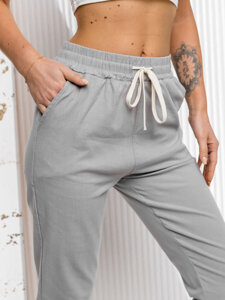 Femme Pantalons textiles Gris Bolf W7832