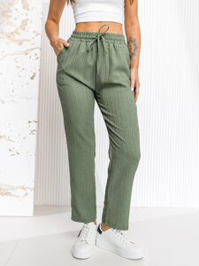 Femme Pantalons textiles Khaki Bolf W7962