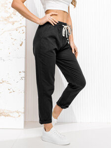 Femme Pantalons textiles Noir Bolf W7832