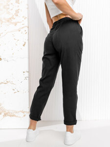 Femme Pantalons textiles Noir Bolf W7832