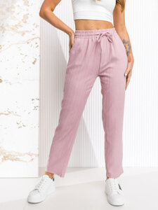 Femme Pantalons textiles Rose Bolf W7962