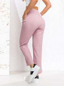 Femme Pantalons textiles Rose Bolf W7962