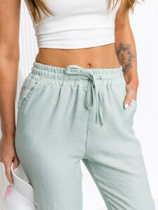 Femme Pantalons textiles Vert Bolf W7965