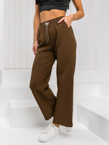 Femme Pantalons wide leg Chocolat Bolf W5226