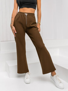 Femme Pantalons wide leg Chocolat Bolf W5226