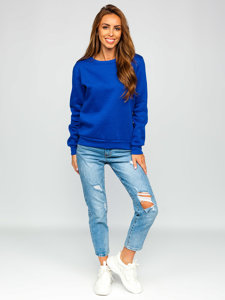 Femme Sweat-shirt Bleu cobalt Bolf W01