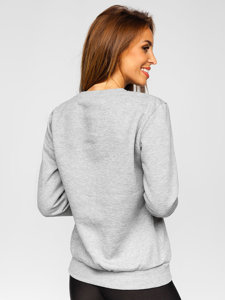 Femme Sweat-shirt Gris Bolf W01A