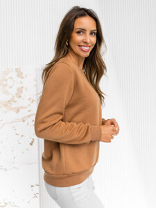 Femme Sweat-shirt Marron clair Bolf W01