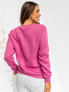 Femme Sweat-shirt Rose foncé Bolf W01