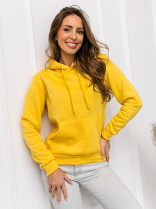 Femme Sweat-shirt kangourou Jaune ciel Bolf W02