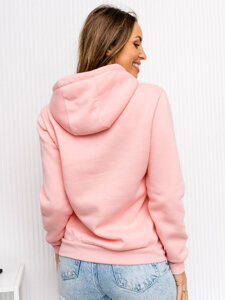 Femme Sweat-shirt kangourou Rose ciel Bolf W02-56