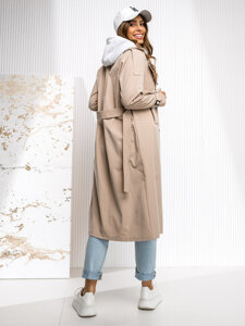 Femme Trench-Coat Long Beige Bolf 4494