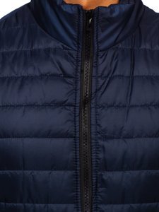 Gilet matelassé bleu foncé pour homme Bolf MY77