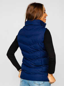 Gilet matelassé pour femme bleu foncé Bolf 5M719