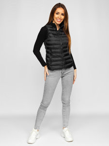 Gilet matelassé pour femme noir Bolf 23077