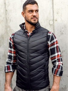 Gilet matelassé pour homme noir Bolf 13073A