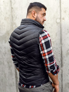 Gilet matelassé pour homme noir Bolf 13073A