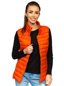 Gilet orange matelassé pour femme Bolf 23038 