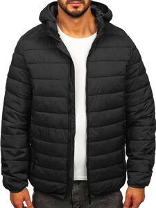 Homme Blouson à mi-saison matelassé à capuche Graphite Bolf 5M3197