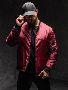 Homme Blouson bomber de transition Bordeaux Bolf AK95A1