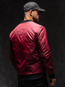 Homme Blouson bomber de transition Bordeaux Bolf AK95A1