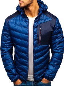 Homme Blouson de transition Bleu foncé Bolf 1901