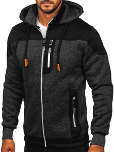 Homme Blouson de transition à capuche Graphite Bolf TC1229