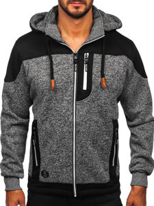 Homme Blouson de transition à capuche Graphite Bolf TC1262