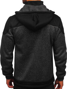 Homme Blouson de transition à capuche Graphite Bolf TC1268