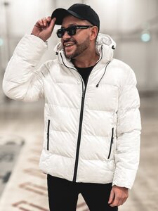 Homme Blouson d'hiver Blanc Bolf 9978