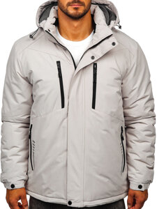 Homme Blouson d'hiver Gris Bolf 22M321