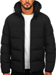 Homme Blouson d'hiver Noir Bolf 9978