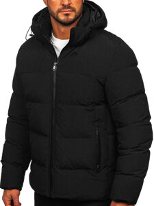 Homme Blouson d'hiver Noir Bolf 9978