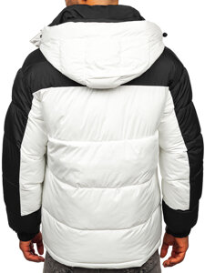 Homme Blouson d'hiver matelassé Blanc Bolf 31M5008