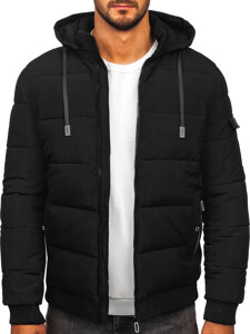 Homme Blouson d'hiver matelassé Noir Bolf 31M5006