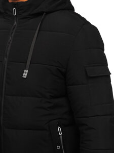 Homme Blouson d'hiver matelassé Noir Bolf 31M5006